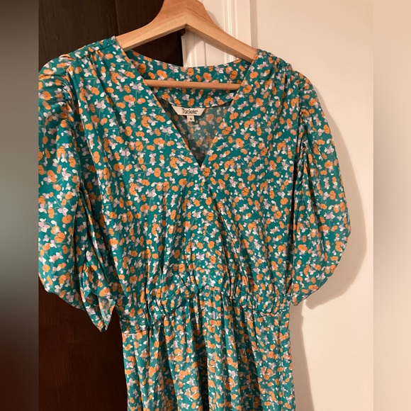 Tucker Market dress, prairie bloom design, silk - Picture 6 of 7